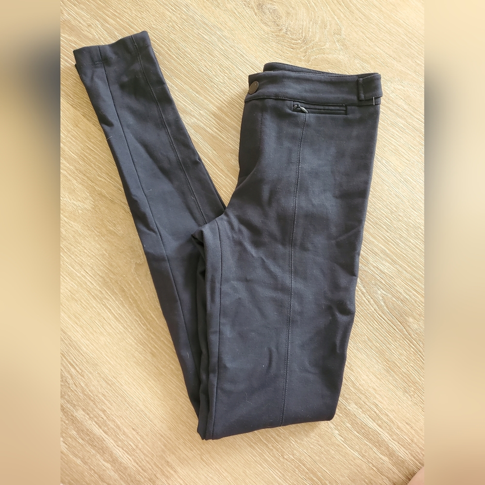Vince Womens Size 0 Navy Blue Stretch Pants Work Career Casual Leggings